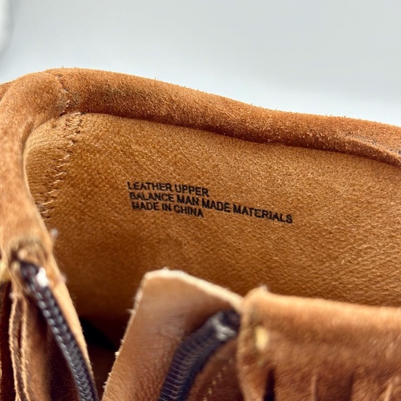 Born Women’s Brown Suede Thora Moccosin Fringed Zip Booties, Size 7 - Picture 11 of 11